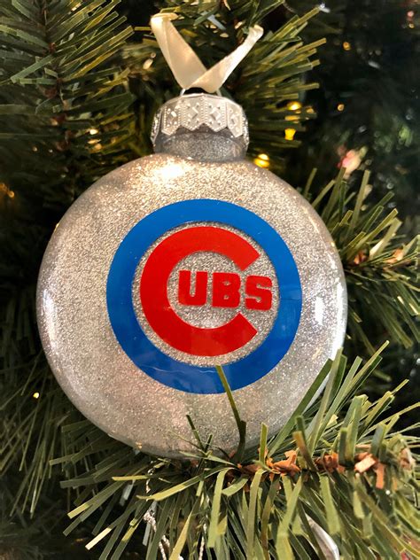 chicago cubs christmas ornament